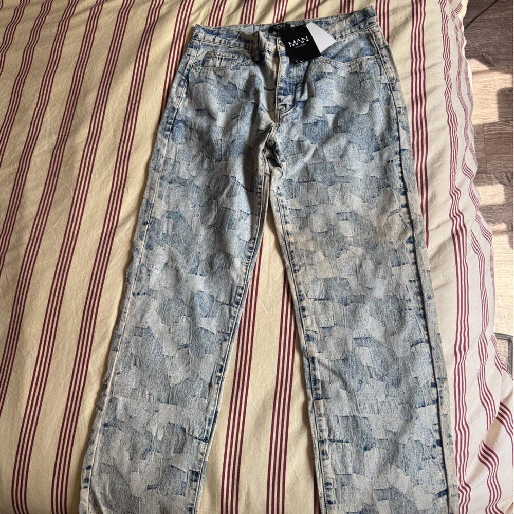 Boohooman Acid-Wash Jeans
